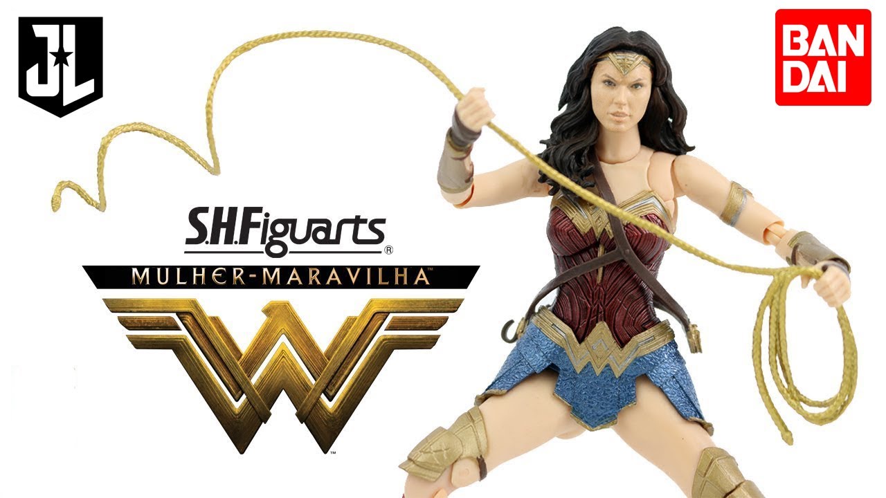 SH Figuarts MULHER MARAVILHA Liga da Justiça Wonder Woman Justice League Action Figure Review Bandai