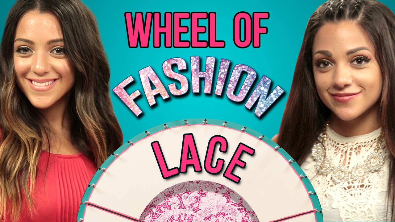 Niki And Gabi Lace Outfit Challenge #WheelofFashion | Wheel of Fashion