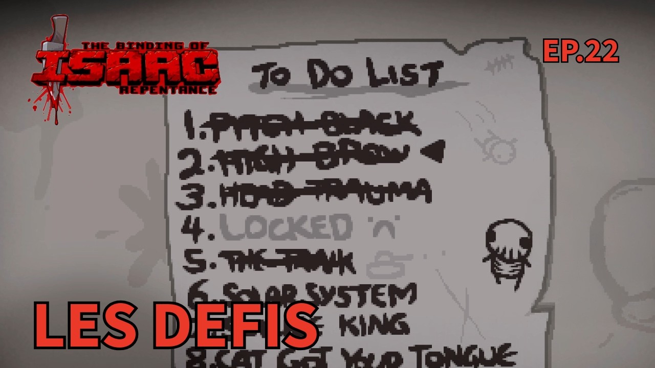 The Binding Of Isaac défis