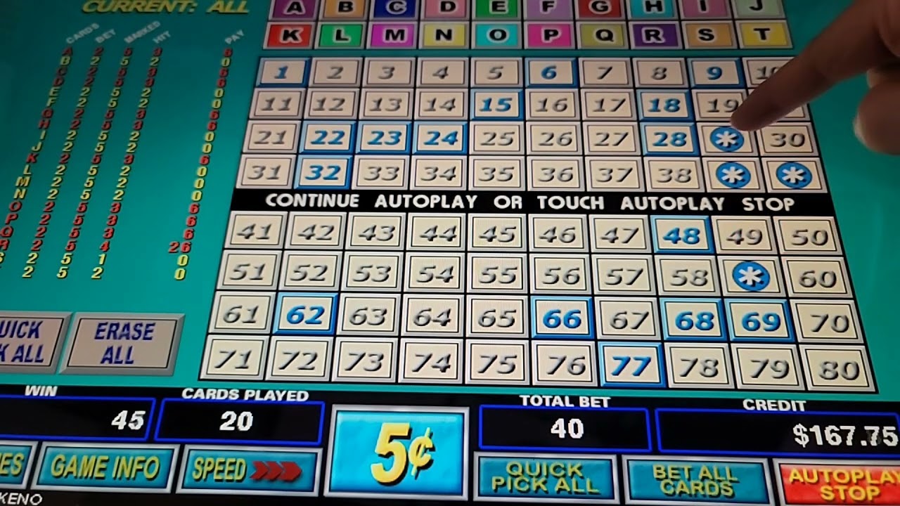 MultiCard Keno - First Winning Segment??? Why did I give it back?