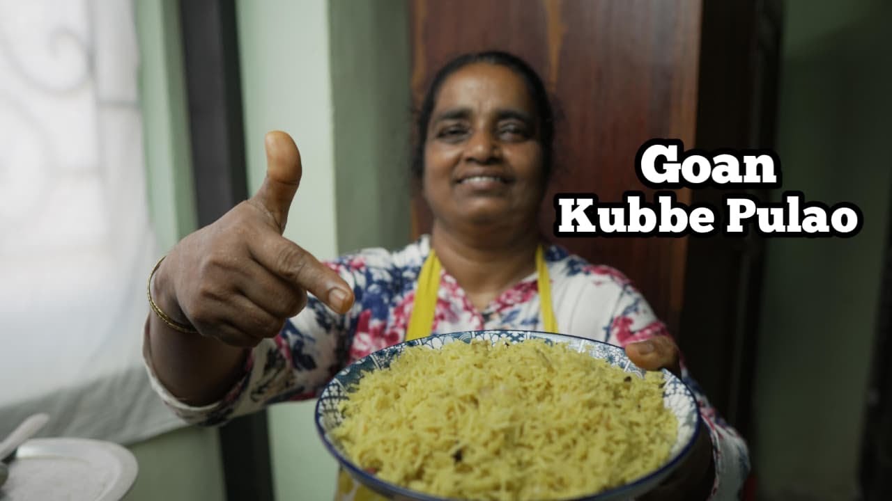 Goan Kubbe Pulao Recipe 🦪😋🍲.