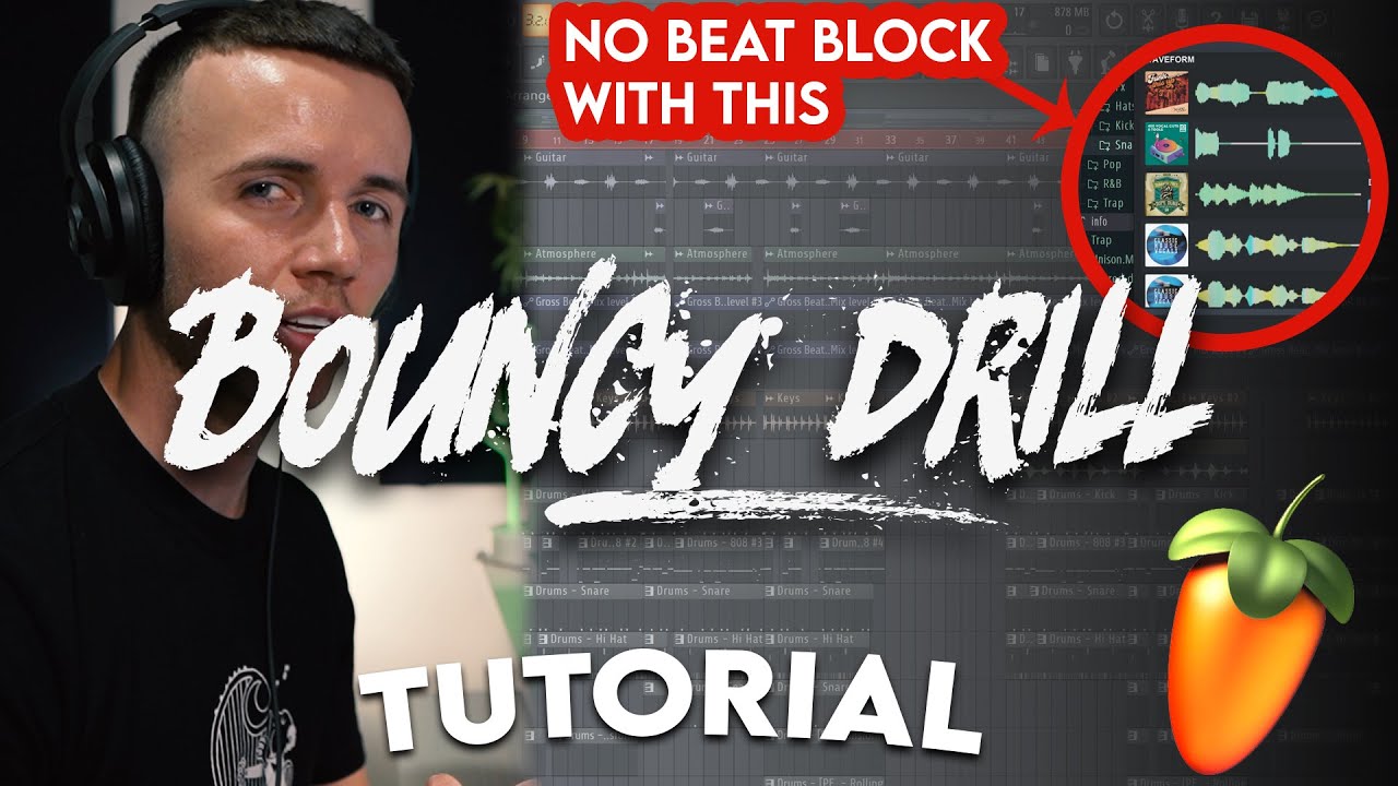 MAKING A BOUNCY UK DRILL BEAT WITH CRAZY 808'S