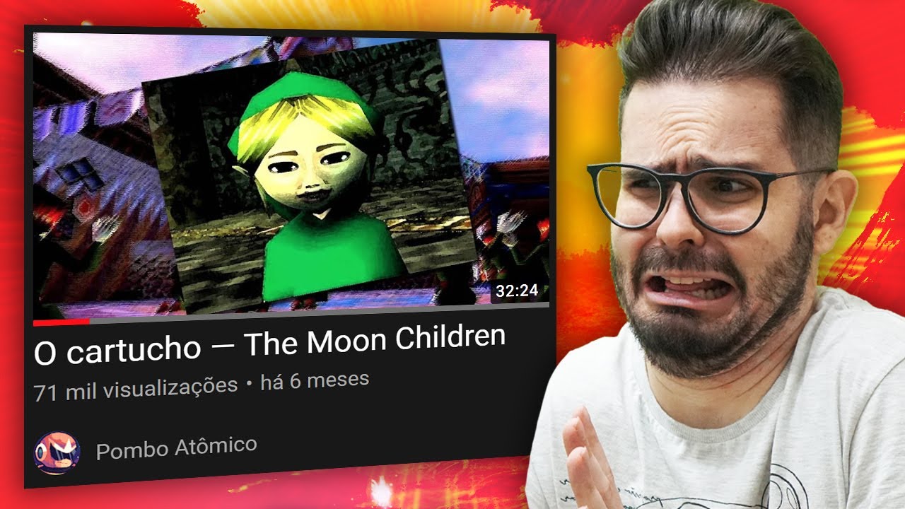 Pai Troll reagindo ao CARTUCHO ASSOMBRADO DE ZELDA MAJORA'S MASK