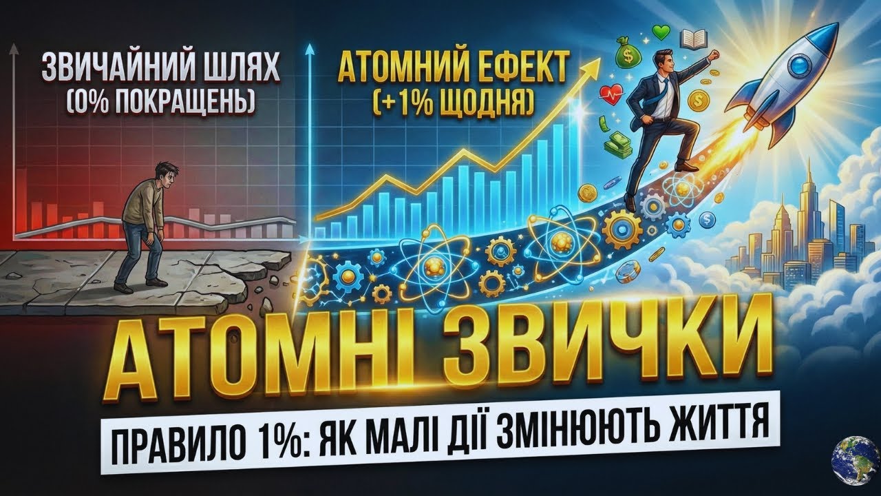 Зміни життя без сили волі: Як працюють Атомні звички?