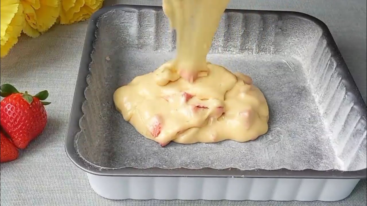 Se ami le fragole 🍓🍓impazzirai per questa torta!senza burro!facilissima e buonissima 😋