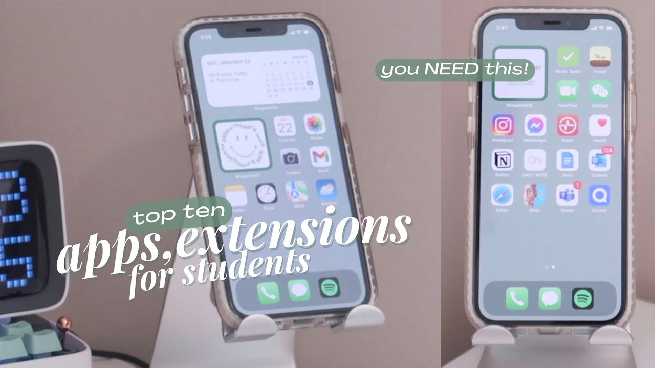 10 apps & extensions YOU NEED as a student in 2022👩🏻‍💻 studying, productivity, habits