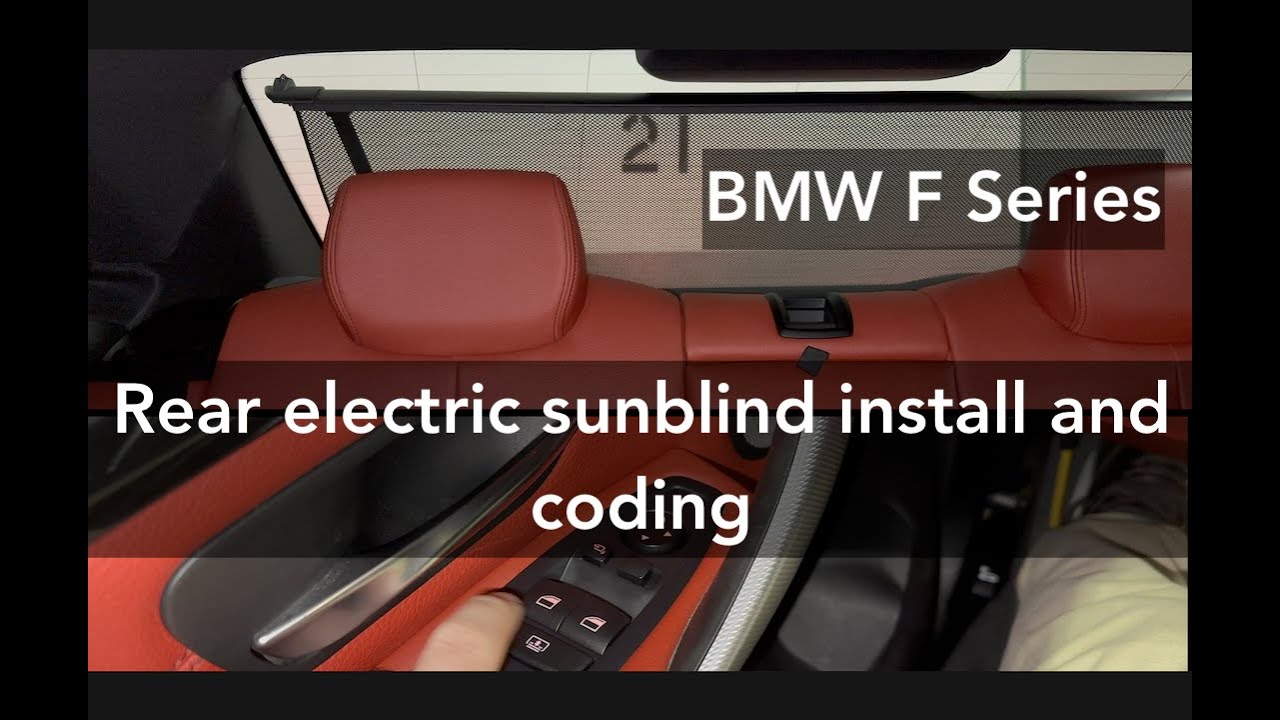 BMW Rear Power Sunblind Retrofit for F chassis, 3 series, 4 series