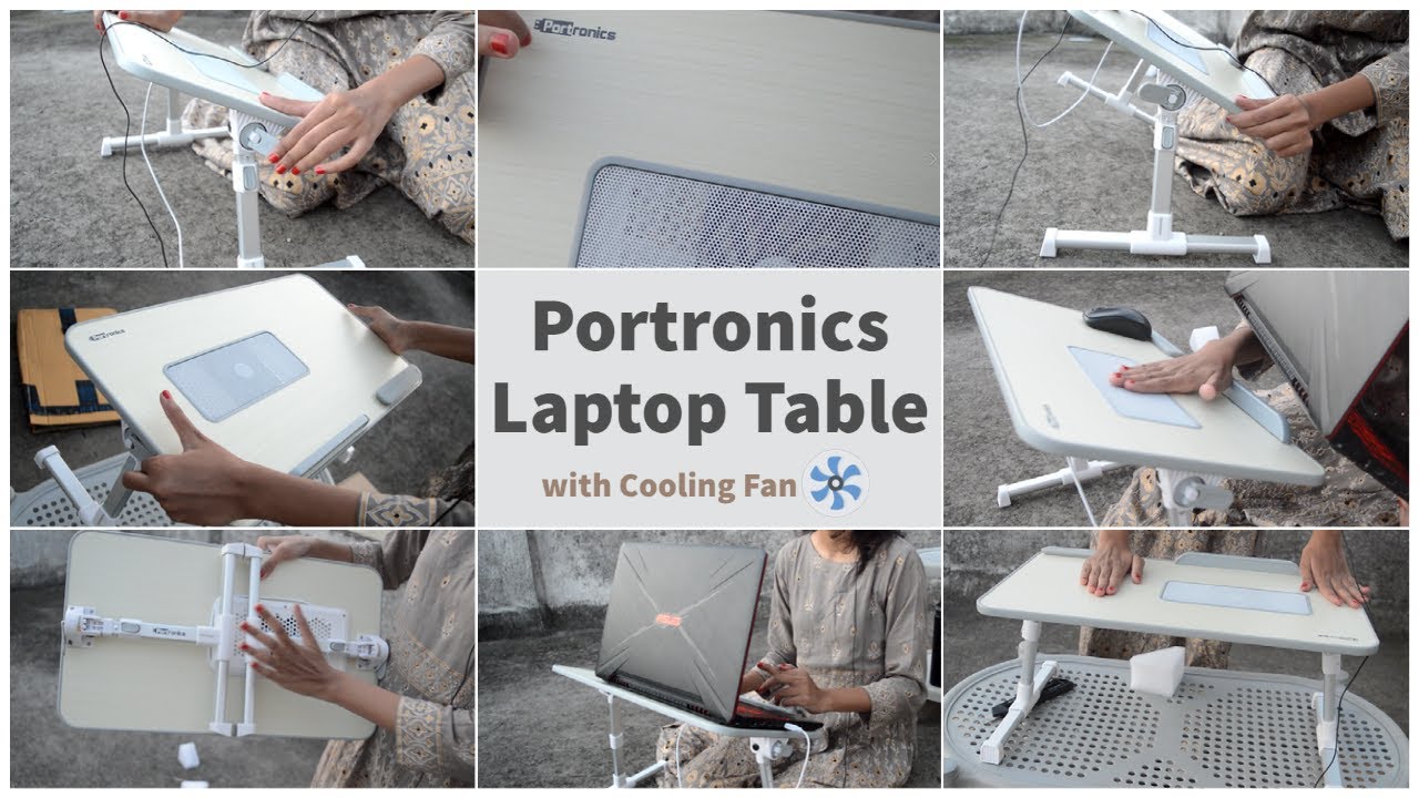 PORTRONICS Laptop table Unboxing and Review | Portronics My Buddy Plus 🔥| Portable laptop table 2023