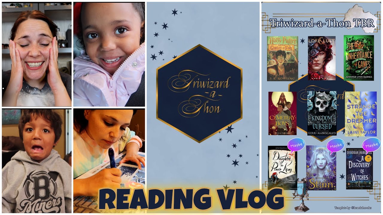 Triwizard-a-Thon Reading Vlog | Harry Potter Inspired Readathon ✨⚡️