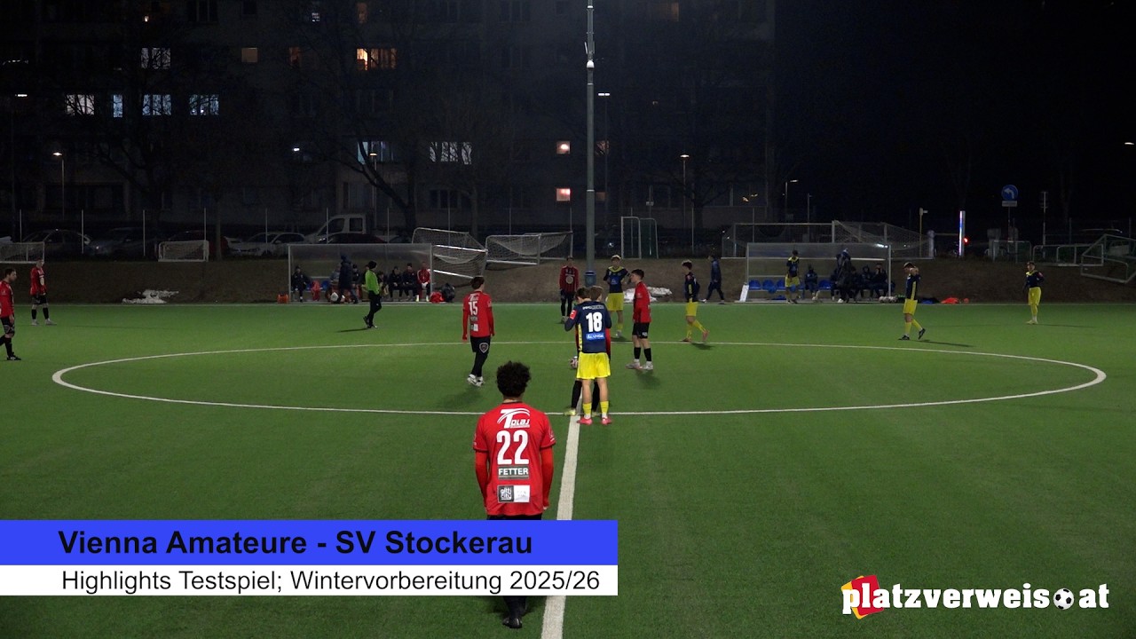 Highlights; First Vienna FC Amateure - SV Stockerau, Wintervorbereitung 2025/26