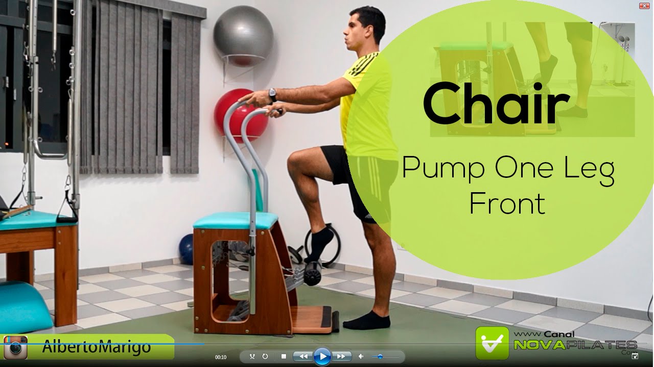 Exerc&iacute;cios Pilates - Pump One Leg Front Chair (Cadeira)