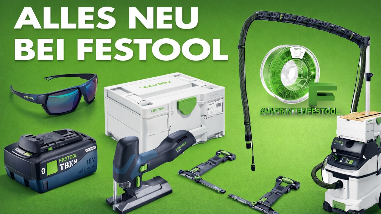 Festool, Fernsehen, Führungsschienen - Das gibt's neues in der Werkstatt