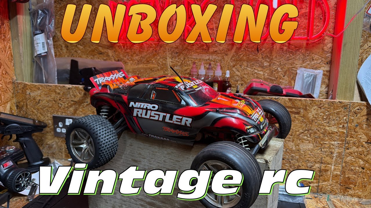 Unboxing a vintage Traxxas nitro rustler rc 🏎️💨💨