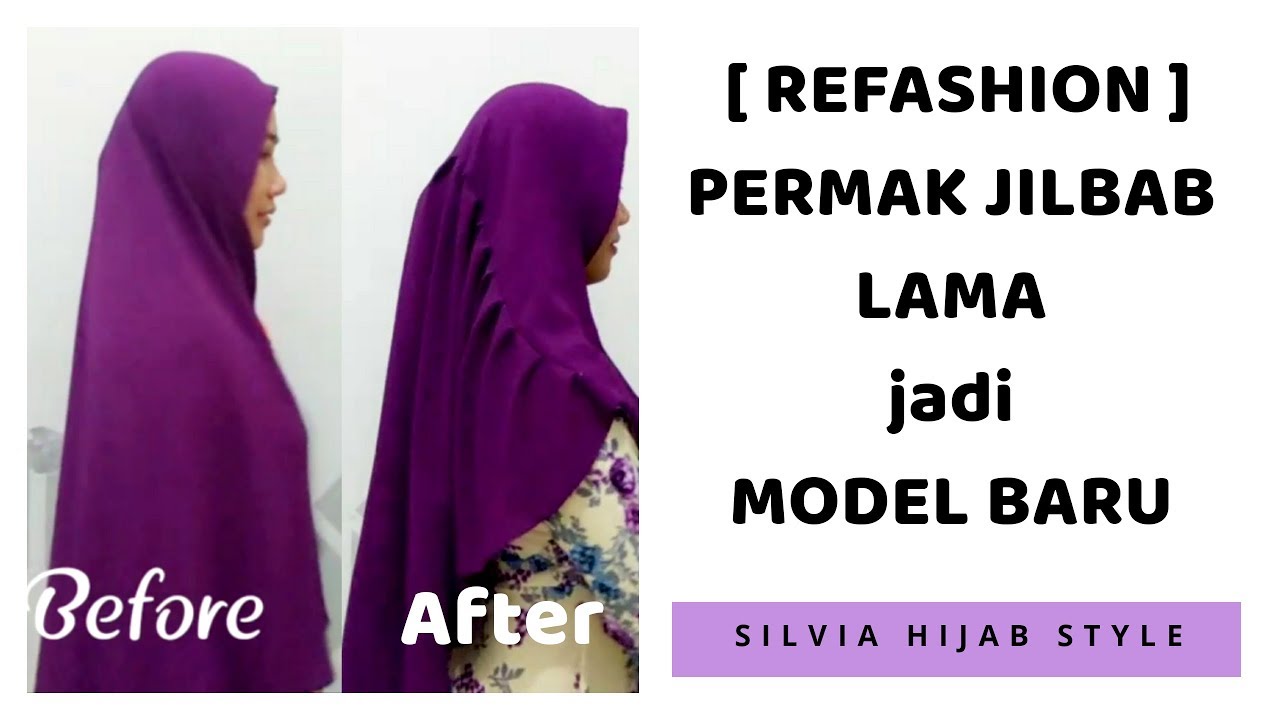 Refashion Old Hijab - permak Jilbab Lama Jadi Model Kekinian ala (Jilbab Rempel LAZMY)