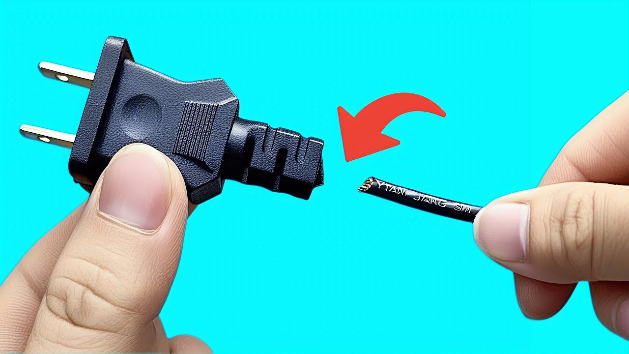 Very few people know how to fix a broken electrical plug! A great invention!