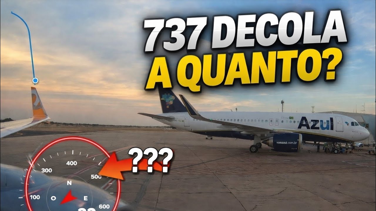 Você Sabe Qual a Velocidade de Decolagem de um 737-800?