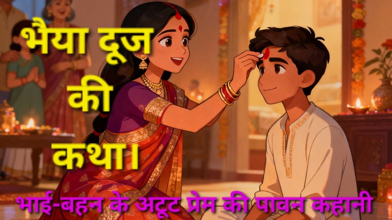 🌸 भैया दूज की कथा | भाई-बहन के प्रेम का पावन त्योहार | Bhai Dooj Katha in Hindi