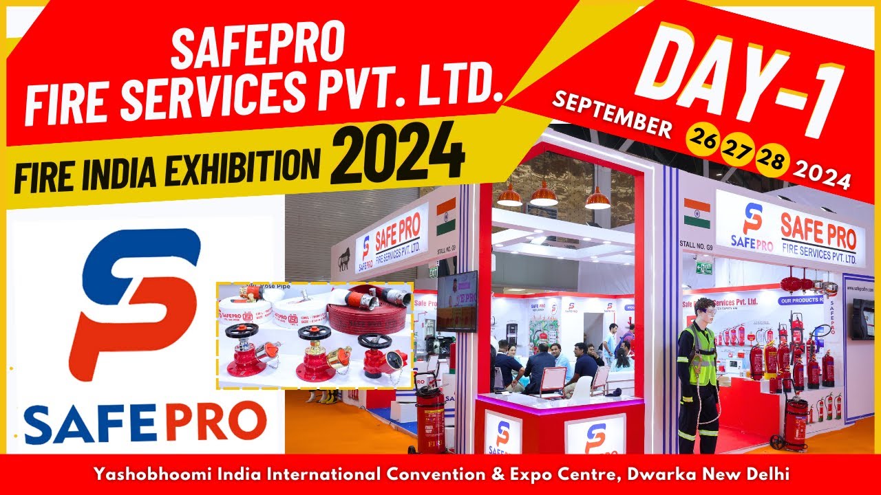 Our Day 1 at FIRE INDIA EXHIBITION 2024 | SAFE PRO | #firesafety #fireindia #exhibition