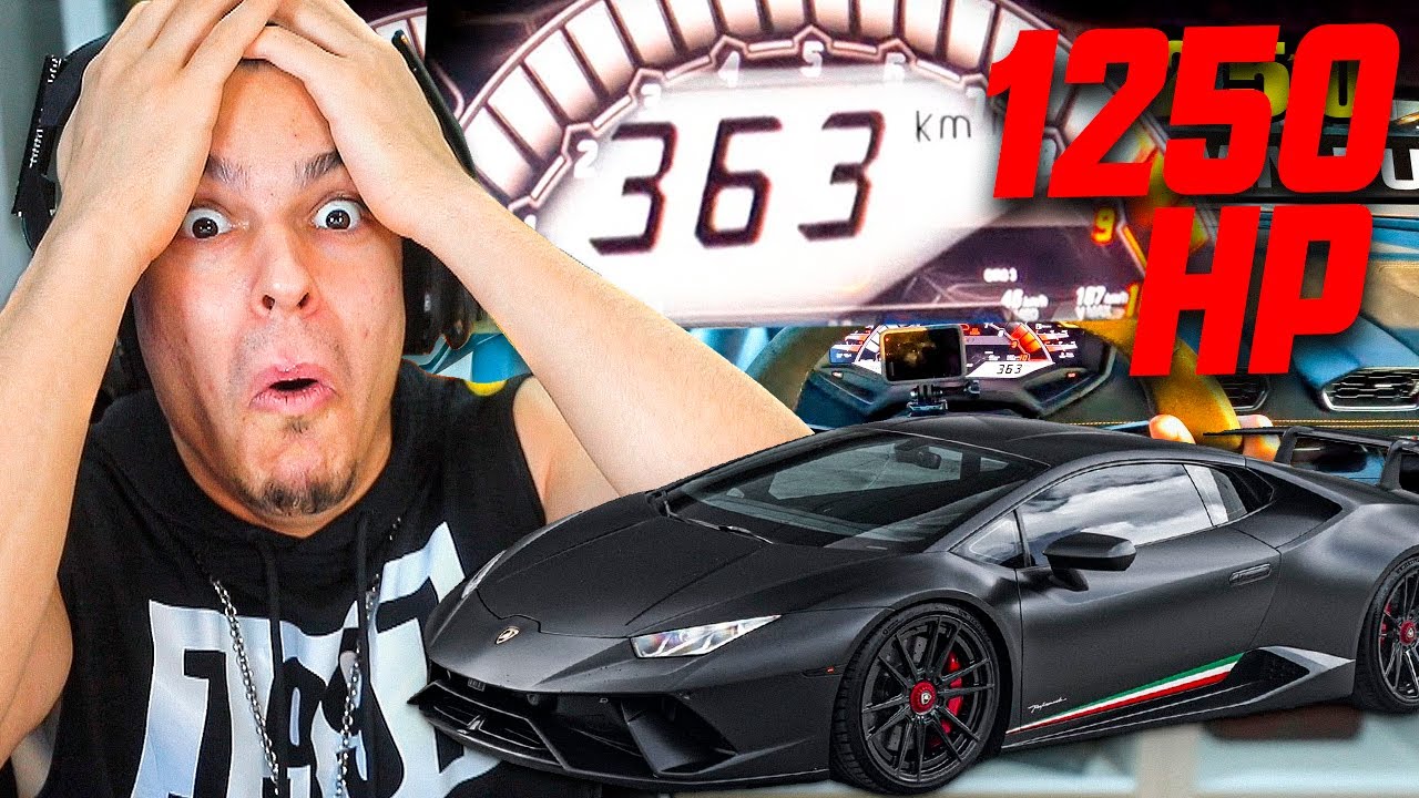 REACCIONANDO A MI COCHE PERO CON 1250CV LAMBORGHINI 2024