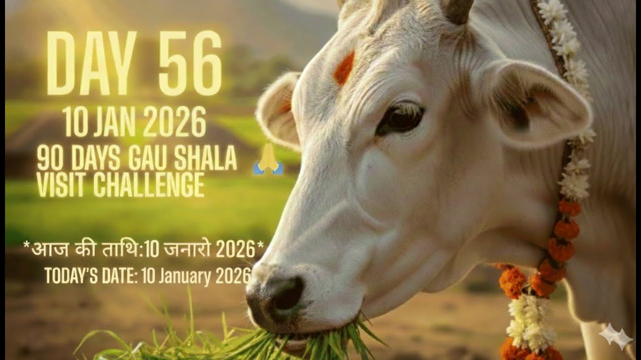 Day 56 | Daily Gau Mata Seva 🐄🙏 | Discipline Over Motivation | 90 Days Gau Shala Challenge