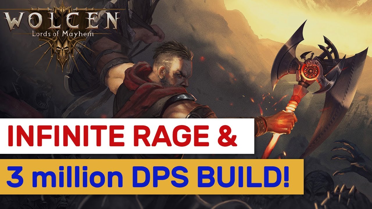 Wolcen - INFINITE Rage & 3 Million+ Dps Build! Self Debuff Warrior!