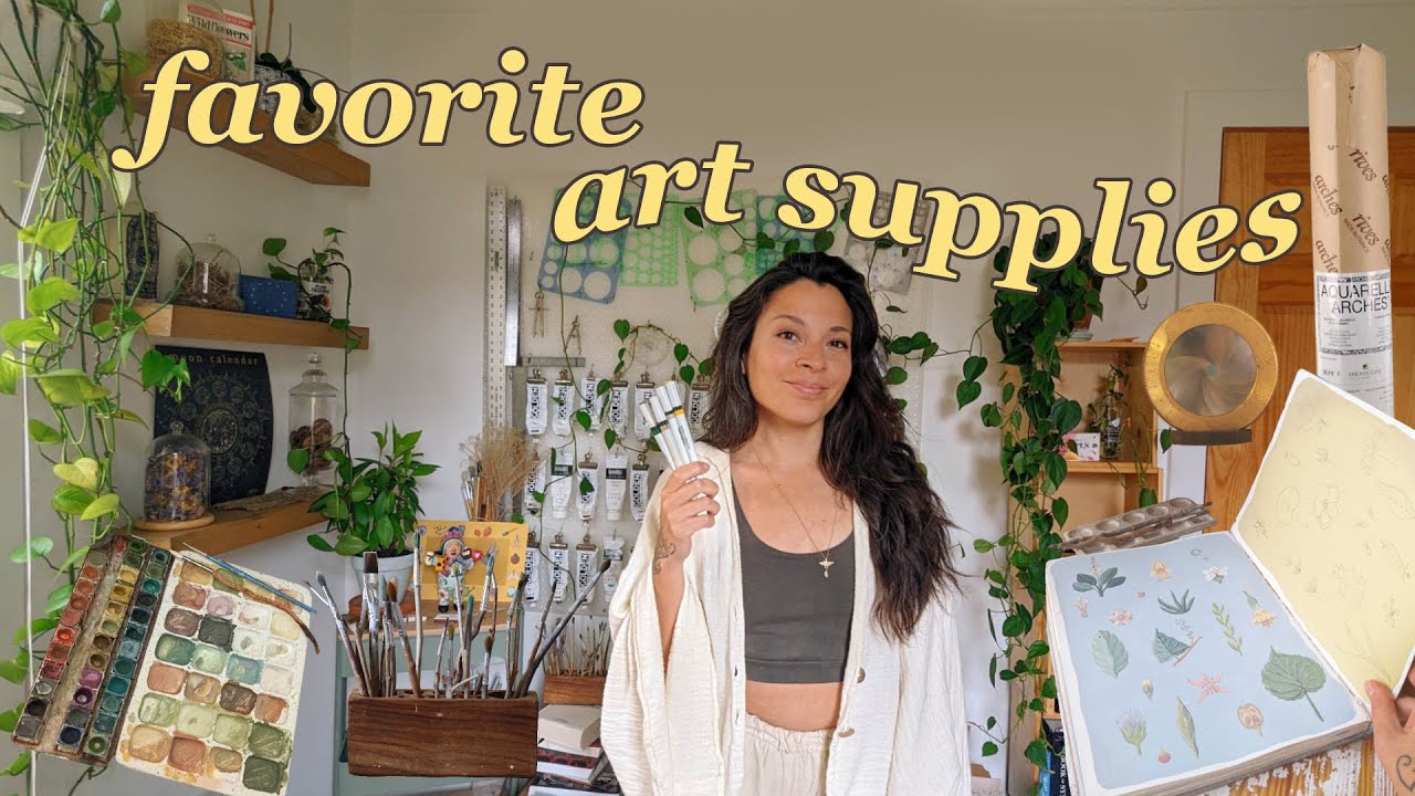 my favorite art supplies: sustainable edition ☘