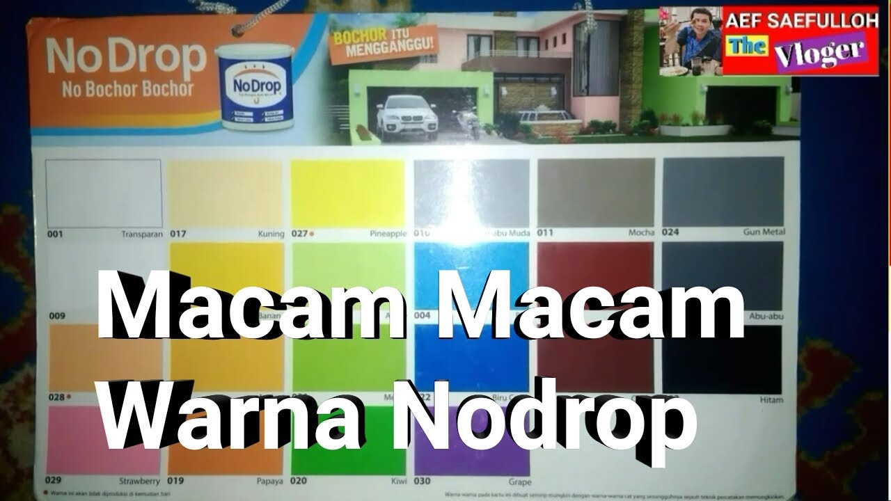 MACAM MACAM WARNA NODROP