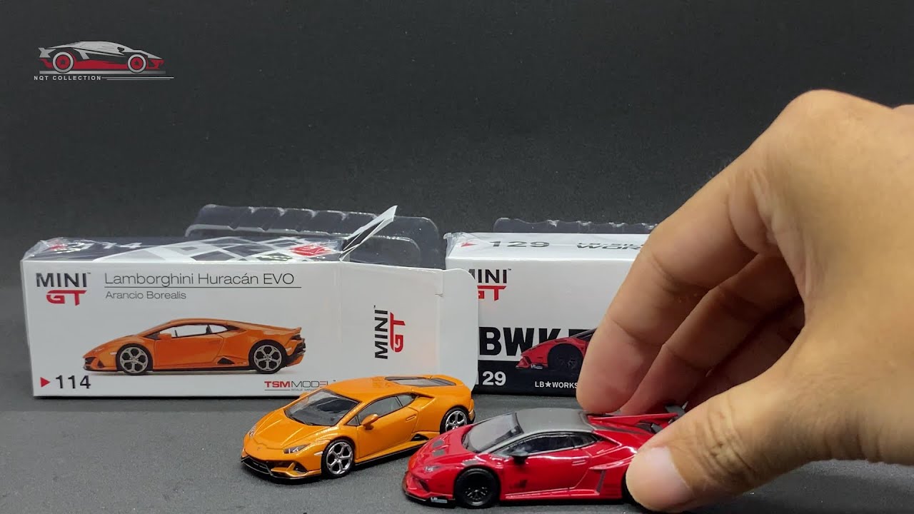 UNBOXING DIECAST 1/64 LAMBORGHINI HURAC&Aacute;N EVO - HURAC&Aacute;N GT LB WORKS | MINIGT