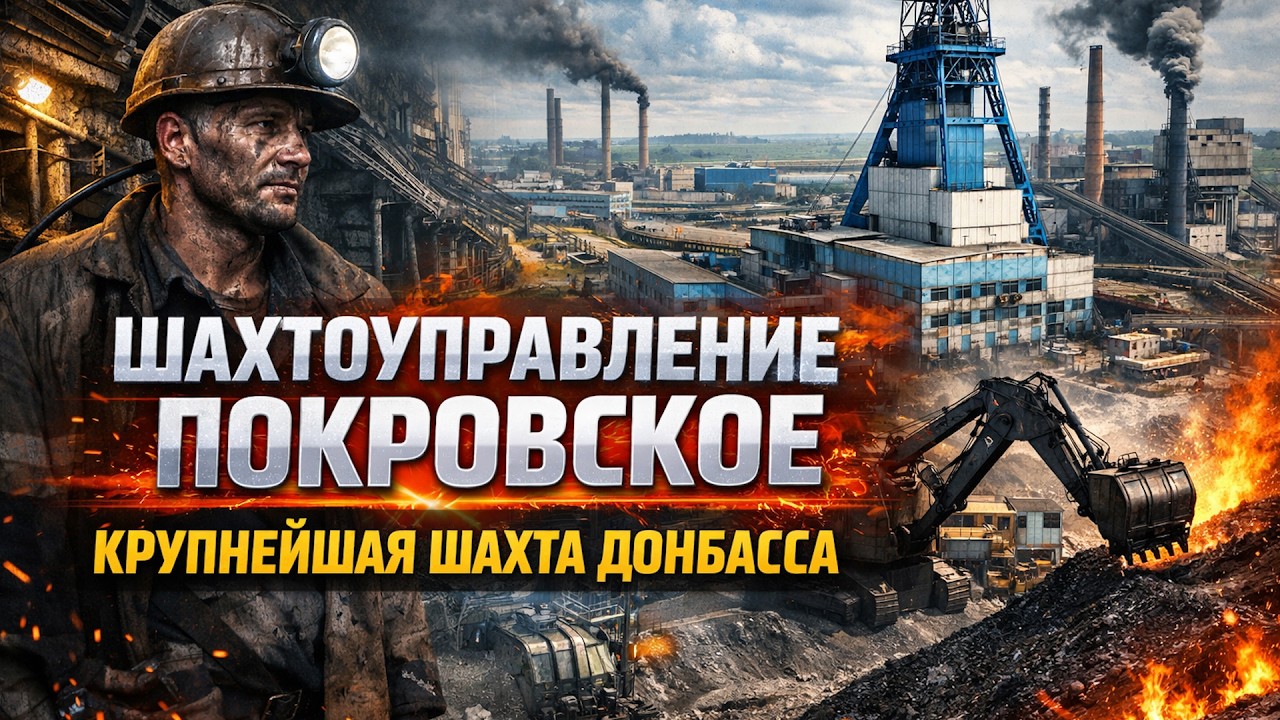 Шахтоуправление Покровское крупнейшая шахта Донбасса.