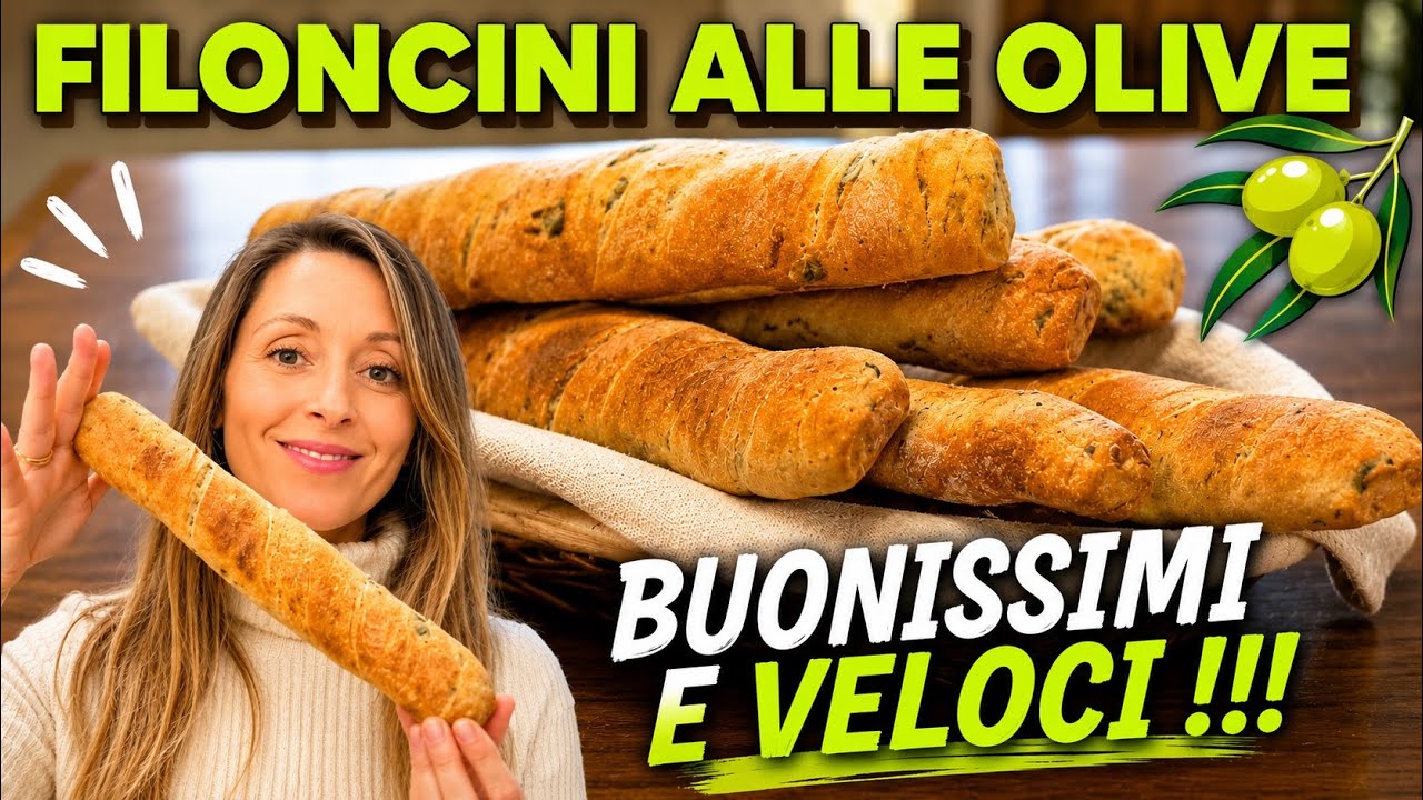 Filoncini alle olive gustosi da fare in poche ore a casa vostra