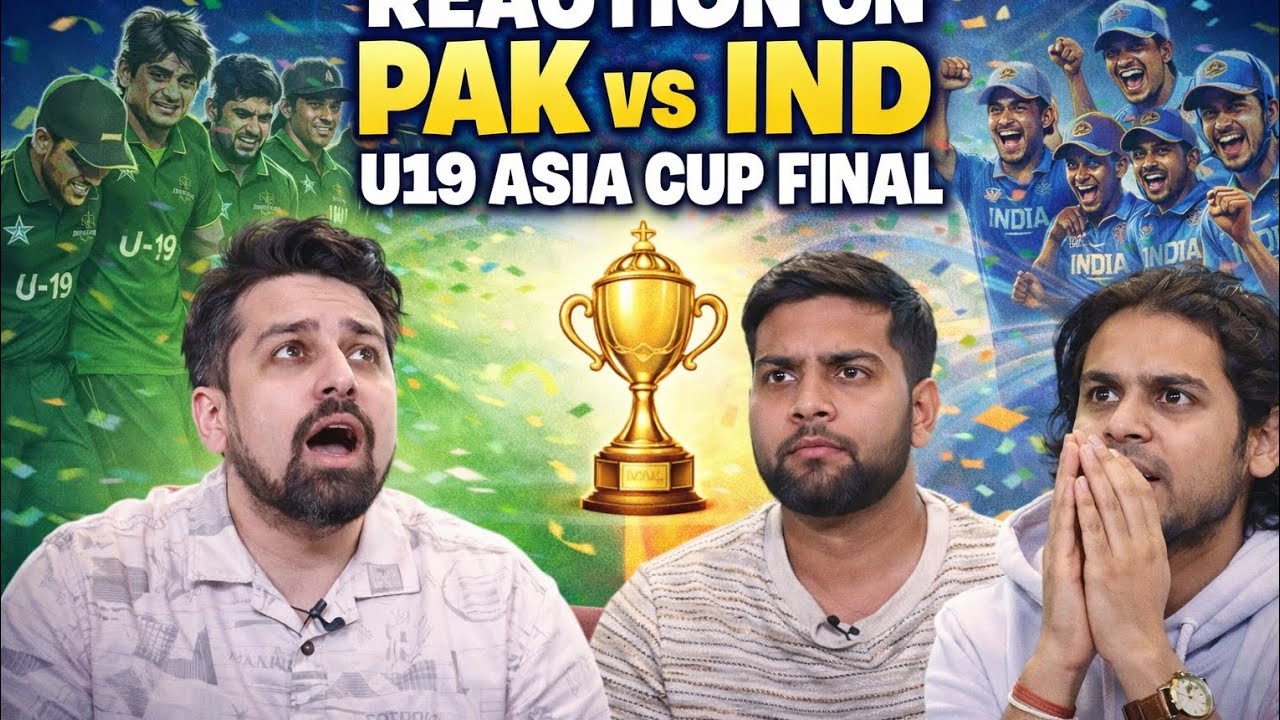 Cartoon Network Reaction  | Pak vs Ind U19 Asia Cup Final | DP World Asia Cup U19Final