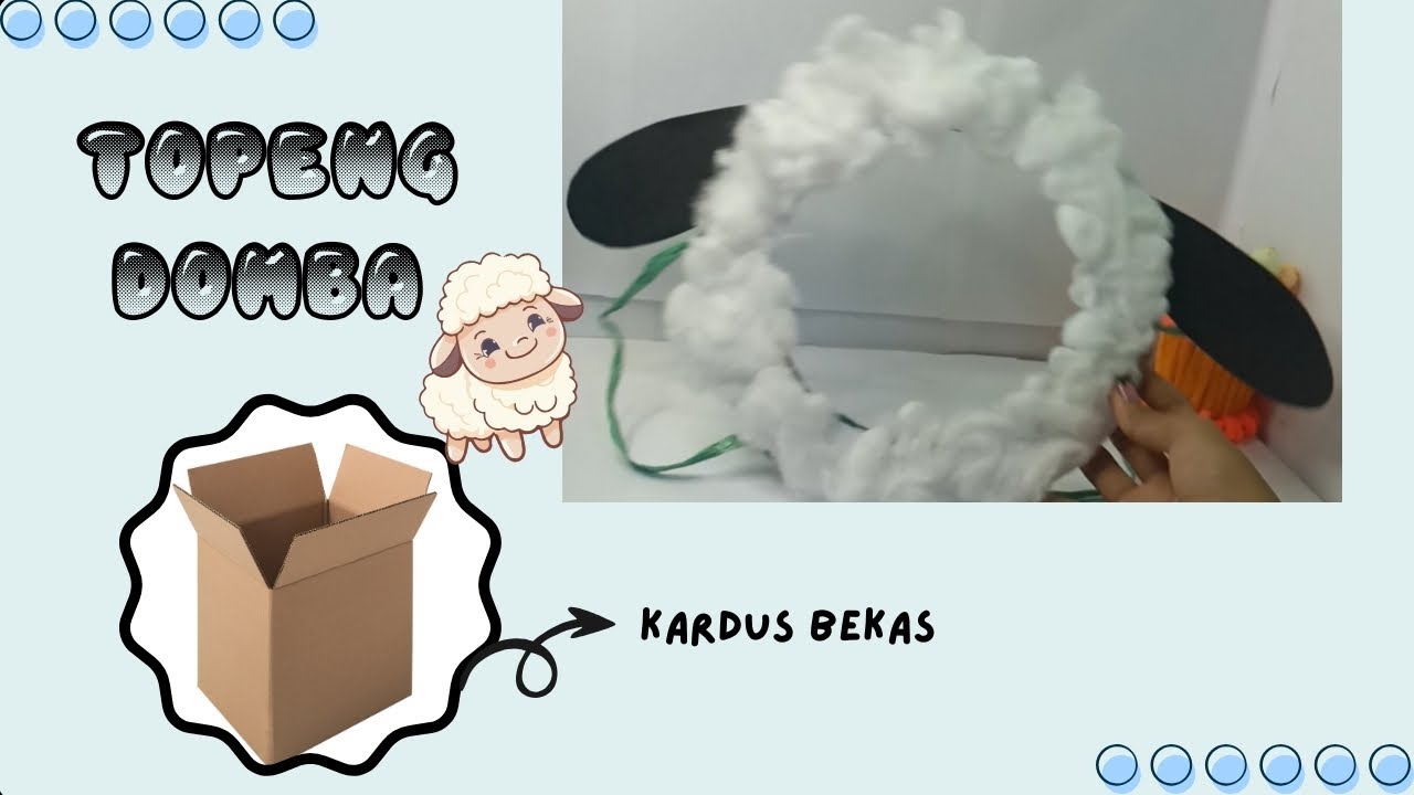 DIY Topeng Domba dari Kardus Bekas || Ide Kerajinan dari Kardus