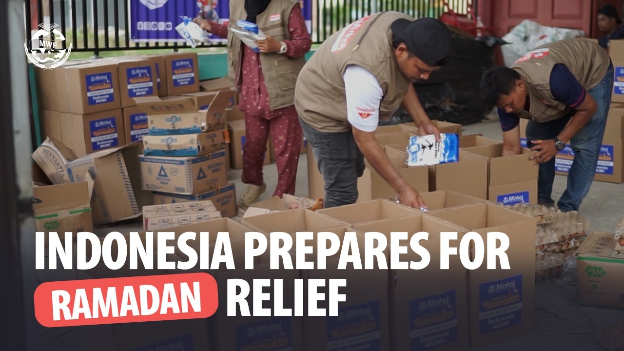 Ramadan Food Relief in Indonesia | Preparing & Packing Essential Food Items