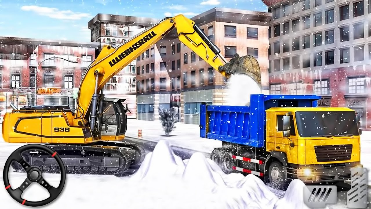 Heavy Excavator Snow Vehicles Construction Simulator - Android GamePlay