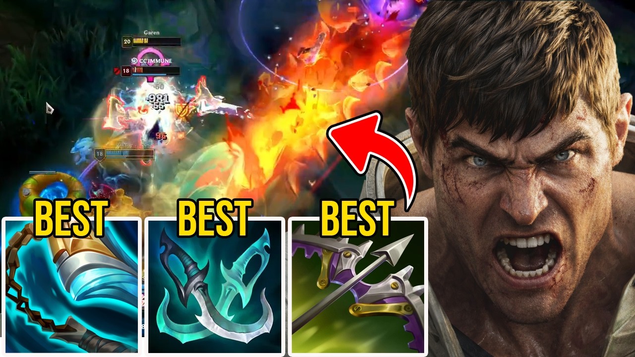 Гарен на верхней линии на 100% разносит всех топ-лейнеров (и это очень легко) - Руководство по иг...