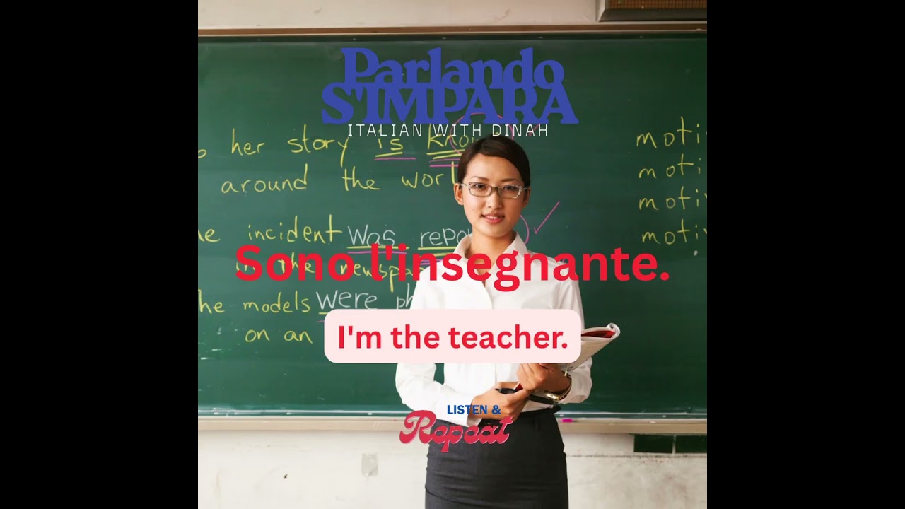 I'm the Teacher! English/Italian Quick&Easy expressions. 