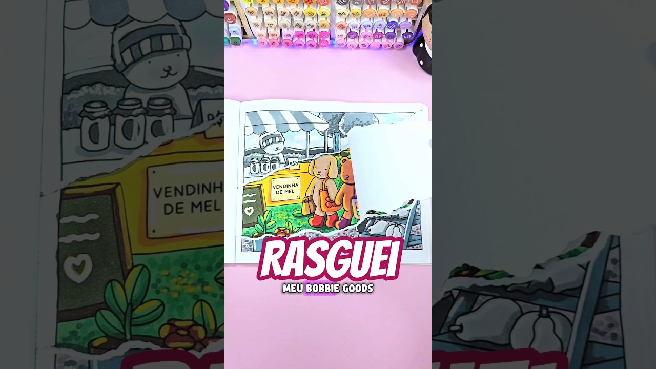 Painting Bobbie Goods viral tricks #coloring #painting #bobbiegoods #markers #art #coloringbook