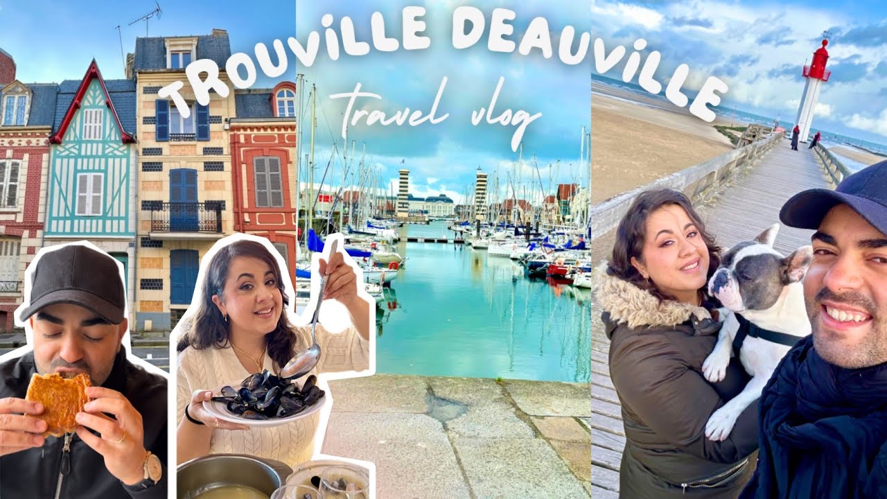LA NORMANDIE: #vlog TROUVILLE et DEAUVILLE avec un Chien 🐶 🇫🇷 #vlogvoyage #travelvlog #normandie