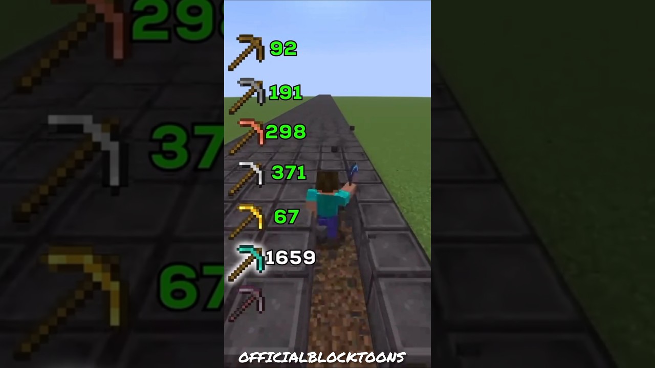 AllPickaxes⛏️🆚Netherite| Minecraft Test