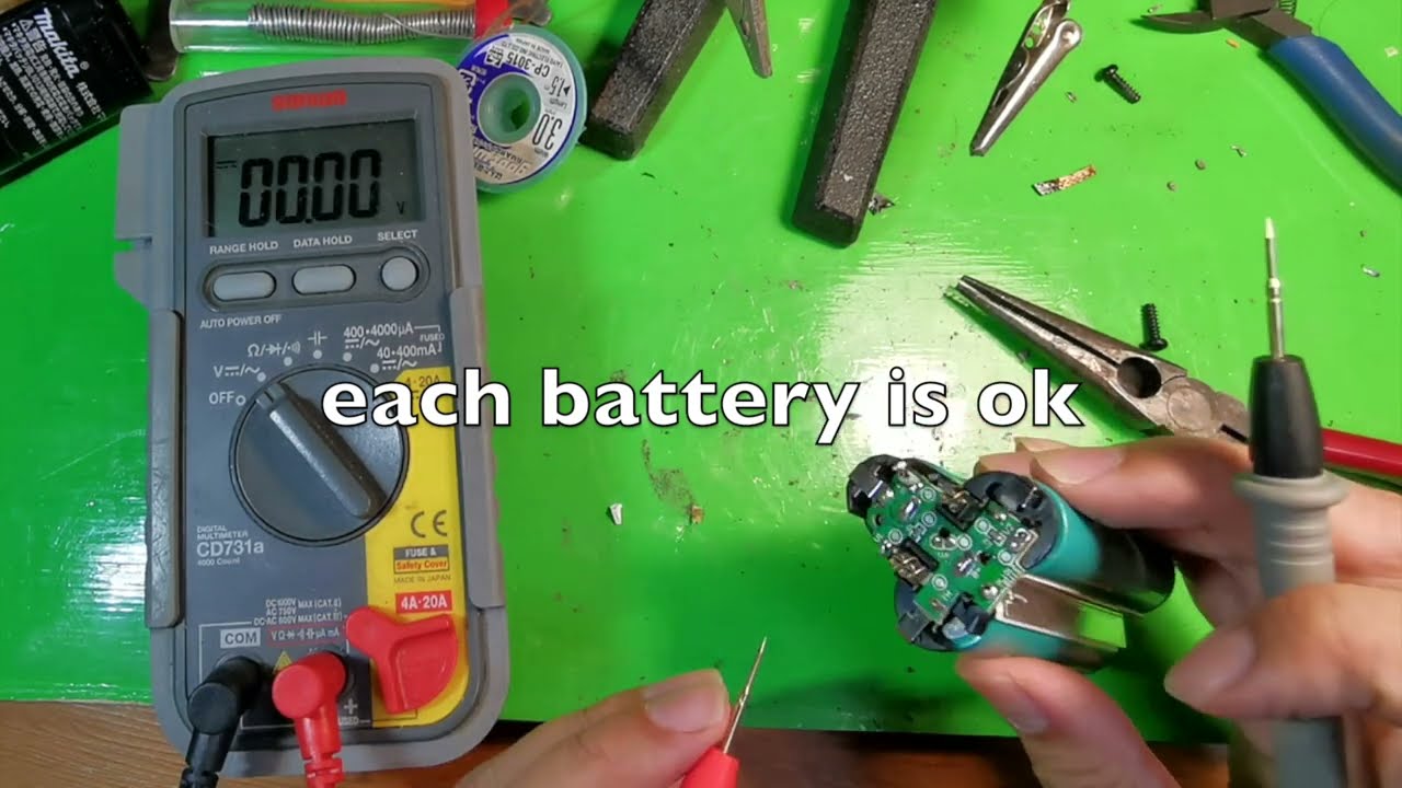 makita 10.8v battery bms board replacement ;litiumion battery 3S