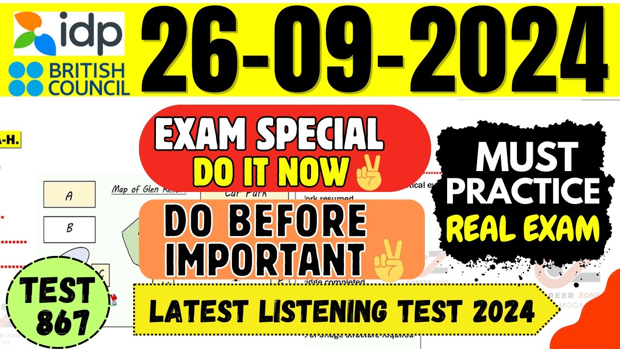 IELTS Listening Practice Test 2024 with Answers | 26.09.2024 | Test No - 867
