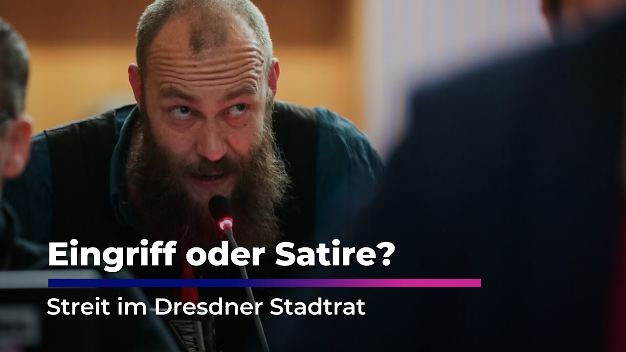 Eingriff oder Satire?Streit um Pr&auml;sentation im Stadtrat I Sachsen Fernsehen