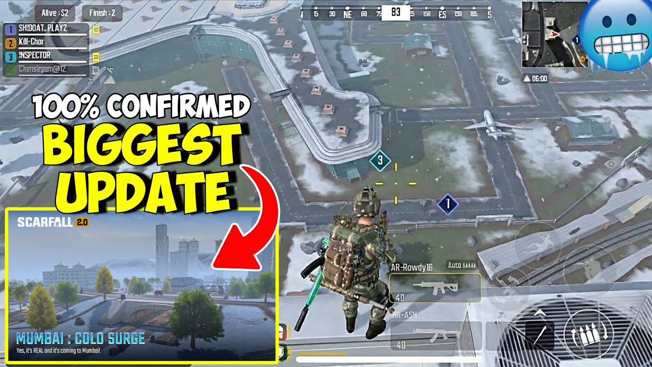 OMG 😱 BIGGEST WINTER UPDATE IN INDIAN GAME SCARFALL 2.0 | MUMBAI MAP COLD SURGE WEATHER 😍 GAMEPLAY
