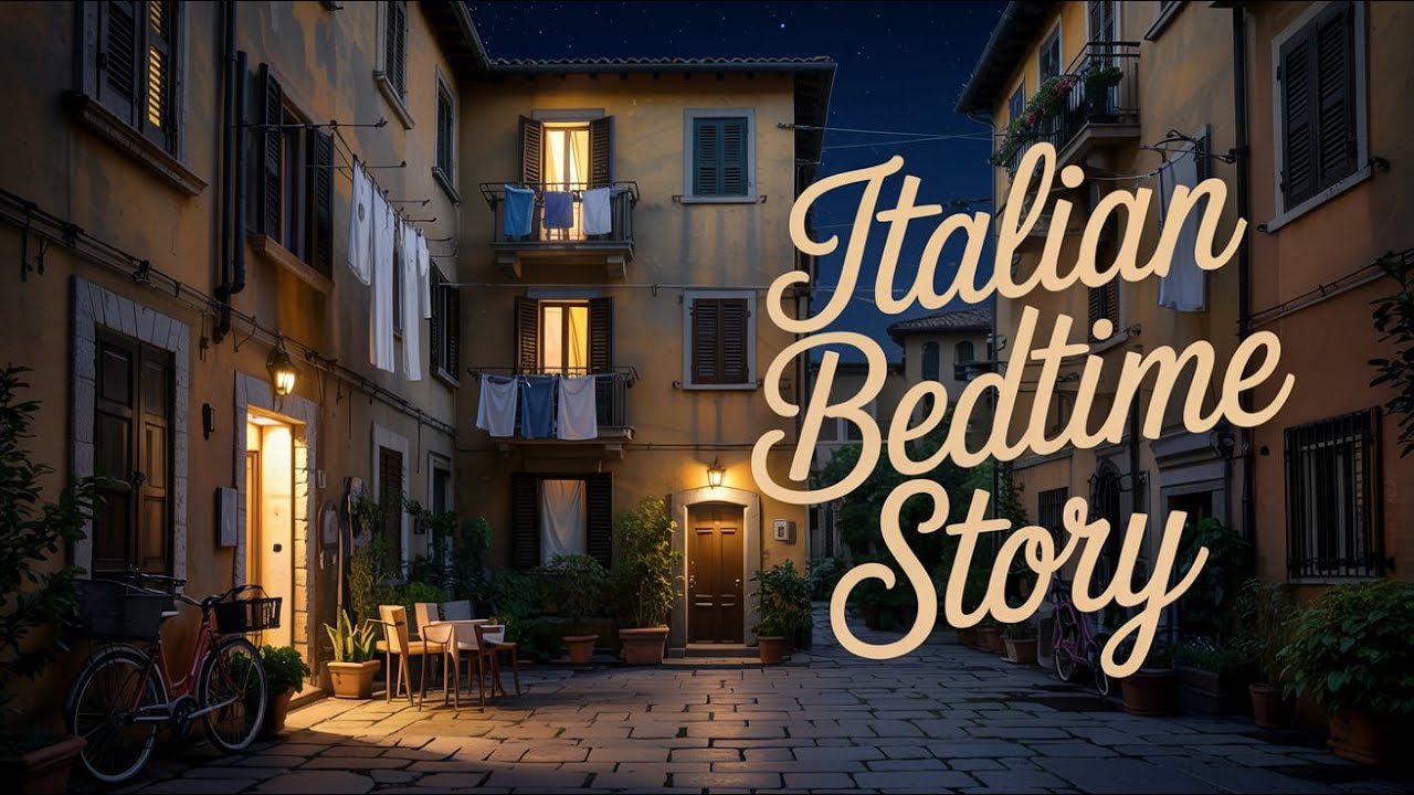 Italian Bedtime Story — A Quiet Italian Courtyard at Night (Soft Spoken Sleep Story)