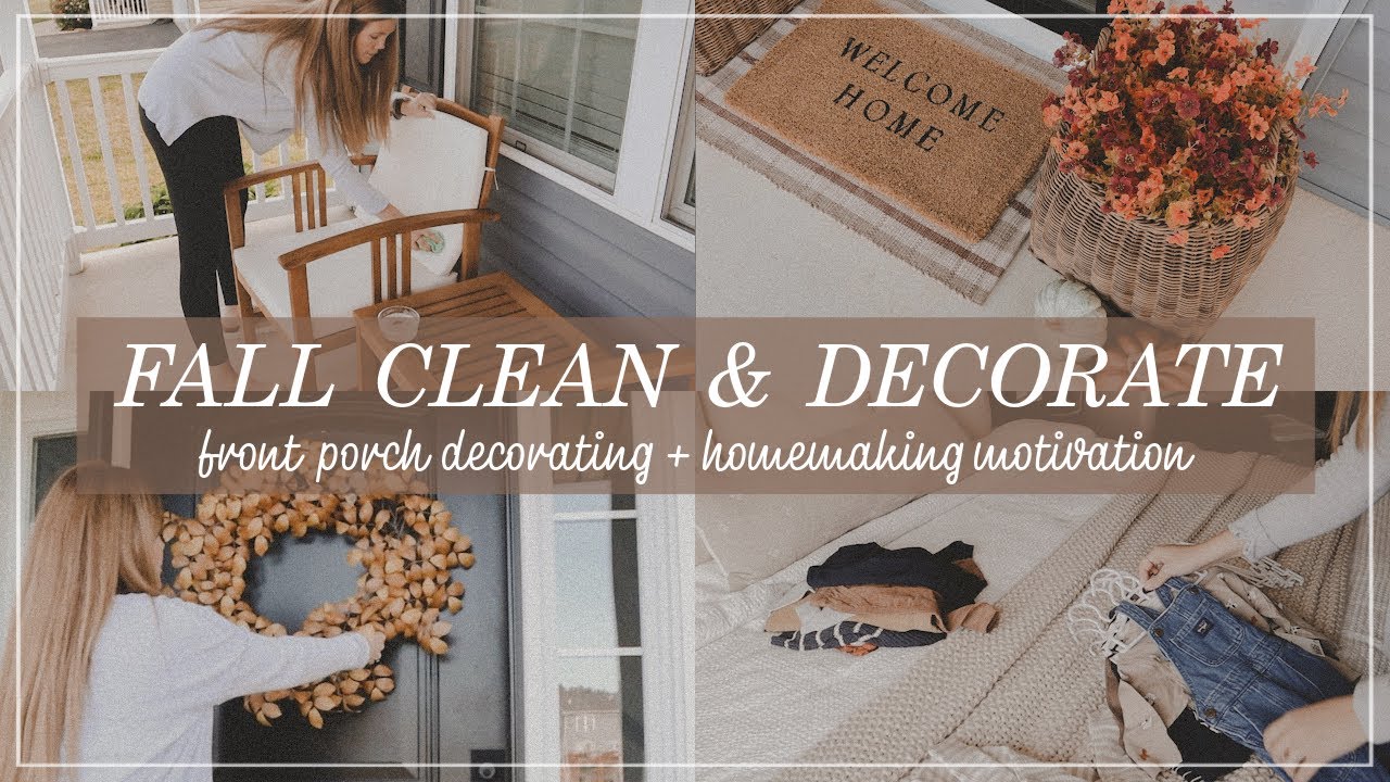 FALL CLEAN AND DECORATE WITH ME | Fall Decorating Ideas | Neutral Fall Decor | Homemaking