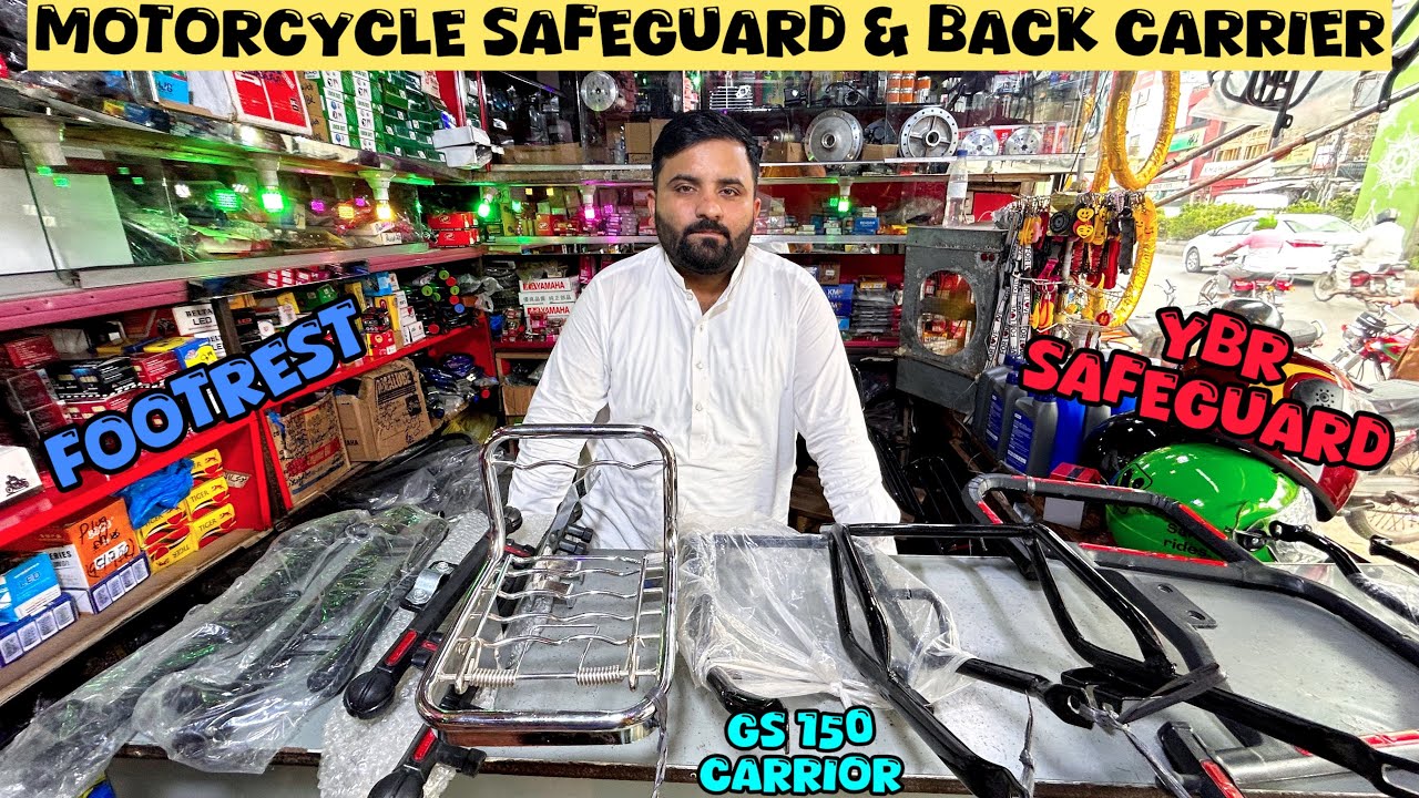 Bike Safeguard, Back Carrier Take & Footrest😎🔥|| Pridor, Ybr, Gs 150 & Honda 150😱|| Pak Moto
