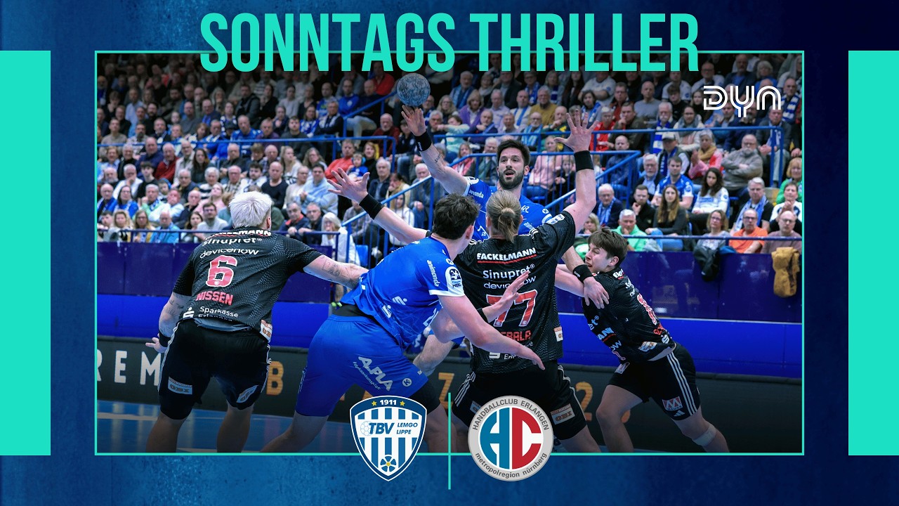 Highlights: TBV Lemgo Lippe - HC Erlangen (Saison 2025/26) DAIKIN HBL | Dyn Handball