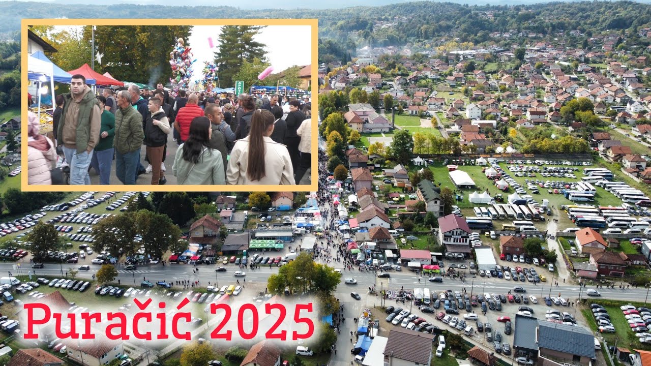 Vašar Puračić 2025 - rijeka ljudi i snimak iz drona
