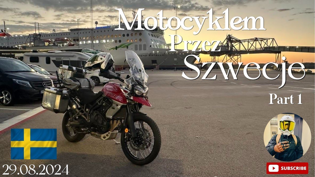 Motocyklem przez Szwecje - Promem StenaLine do Karlskrona  [4K] [PL] [ODC.1]