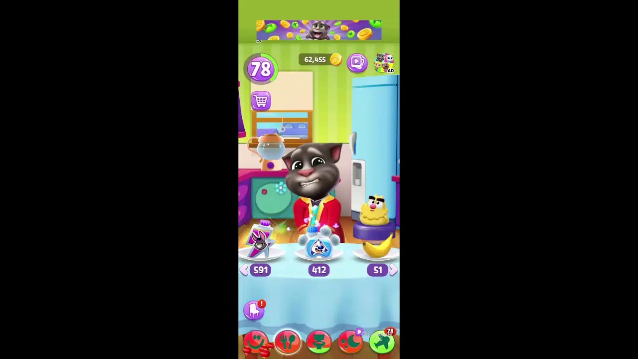 My talking tom fun #shorts #live #trending #viraltom #funnycat #satisfying